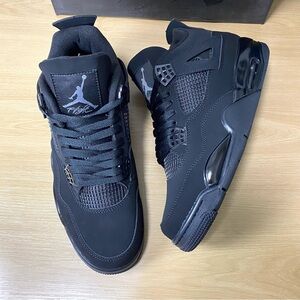 Air Jordan 4 “Black Cat” -Men’s Retro Sneakers Shoes